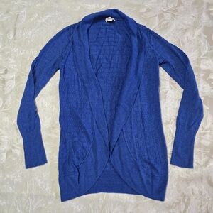 Merona Royal Blue Open Front Cardigan XS Classic Sweater Elegance Comfy Fashion